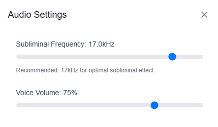Audio Settings
